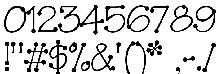 TinkerToy Font OTHER CHARS