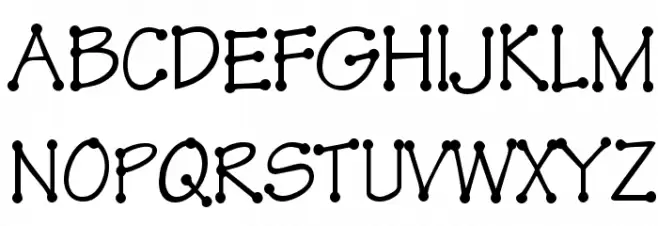 TinkerToy Schriftart Groß