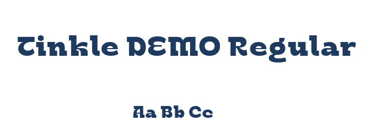 Tinkle DEMO Regular Font Preview