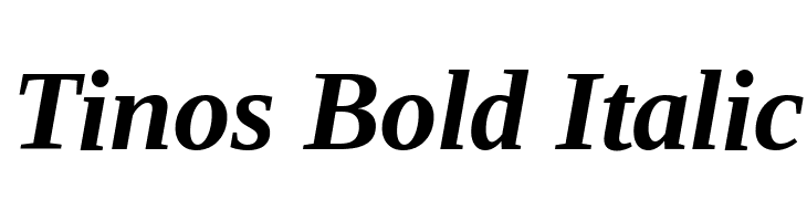 Tinos Bold Italic Font