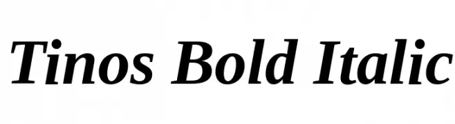 Tinos Bold Italic  フリーフォントのダウンロード