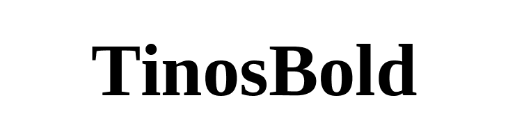 Tinos Bold Polices
