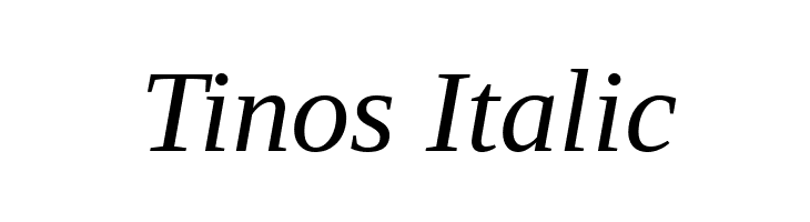 Tinos Italic Font
