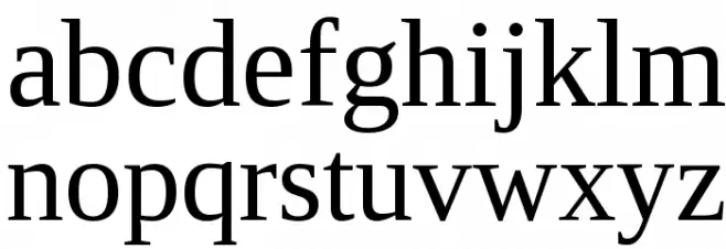 Tinos خط أحرف صغيرة