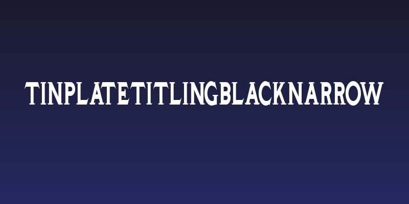 TinplateTitlingBlackNarrow Social Header
