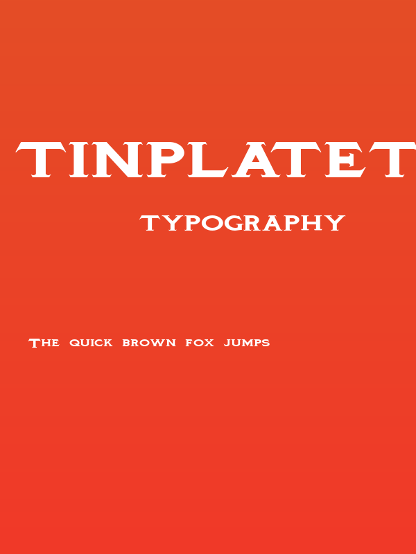 TinplateTitlingBlackWide Poster