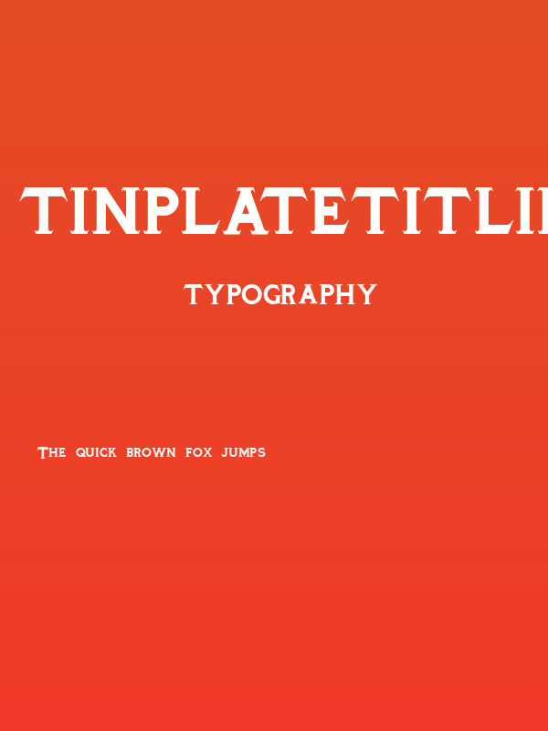 TinplateTitlingBlack Poster