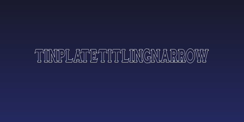 TinplateTitlingNarrow Social Header