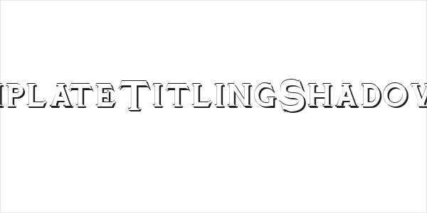 TinplateTitlingShadowed Logo