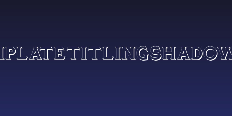 TinplateTitlingShadowed Social Header