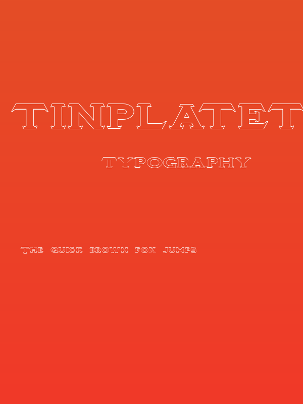 TinplateTitlingWide Poster