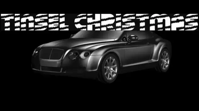 Tinsel Christmas Font examples