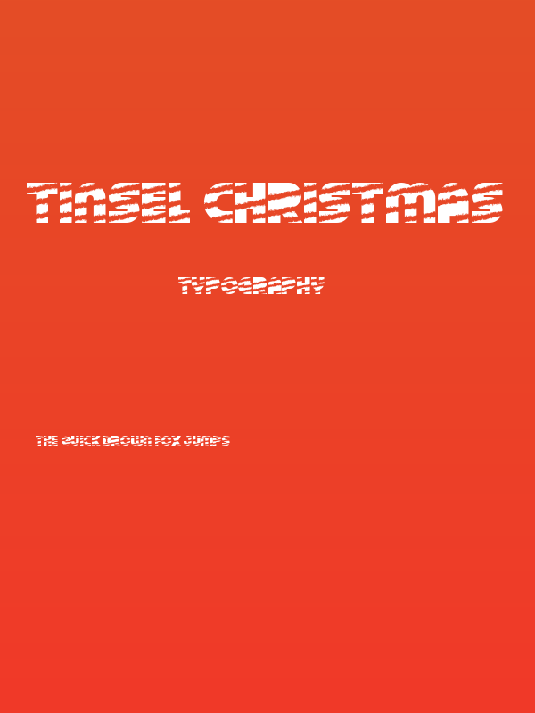 Tinsel Christmas Poster