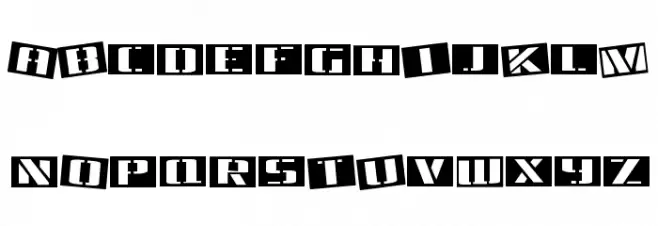 Tinsnips-Regular Caratteri MAIUSCOLE