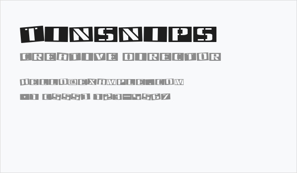 Tinsnips Business Card