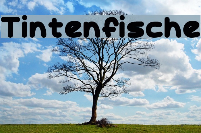 Tintenfische Font examples