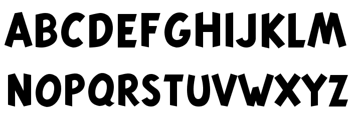 Tintin Majuscules Bold Font LOWERCASE