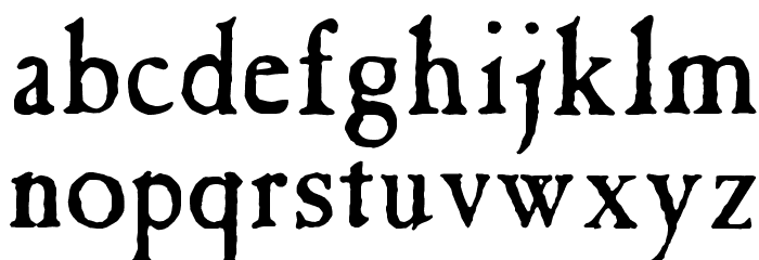 Tintinabulation Font LOWERCASE