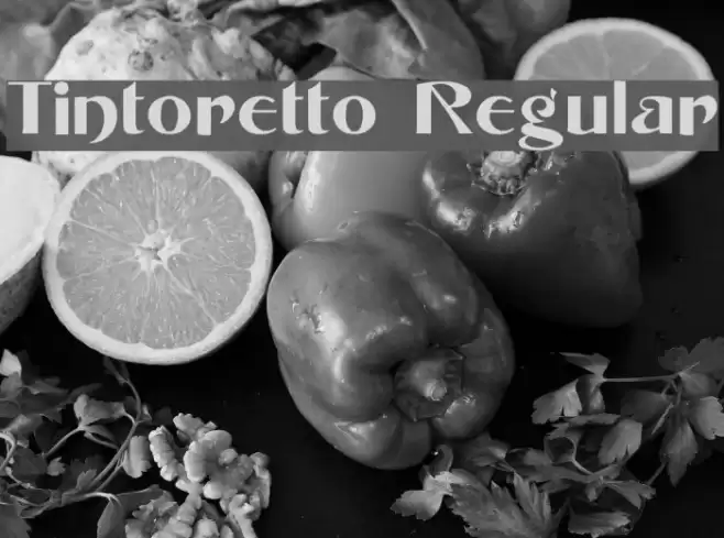 Tintoretto Regular Font examples