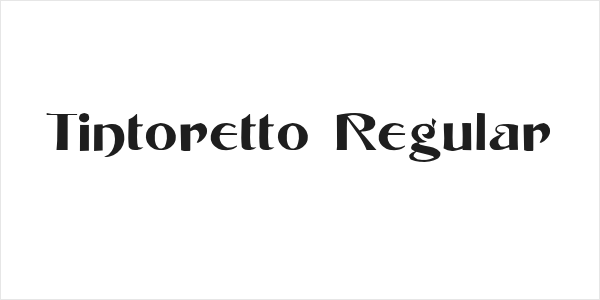 Tintoretto Regular Logo