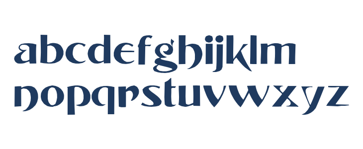 Tintoretto Regular Lowercase