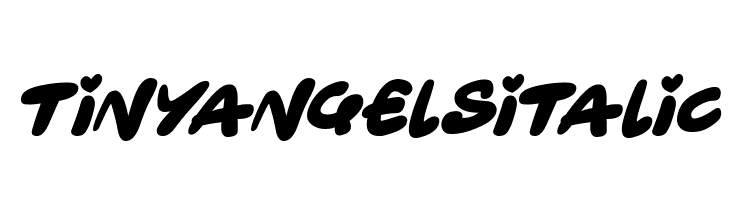 Tiny Angels Italic  Fuentes Gratis Descargar