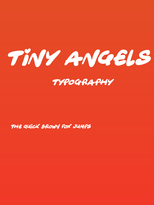 Tiny Angels Italic Poster