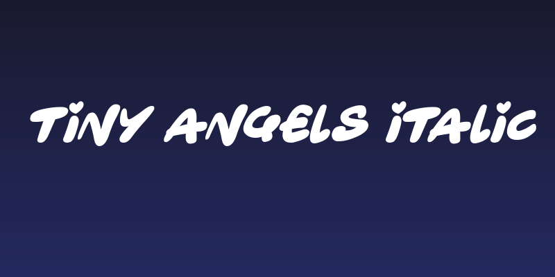 Tiny Angels Italic Social Header