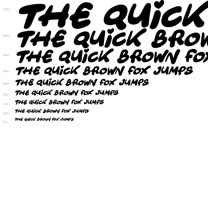 Tiny Angels Italic Waterfall