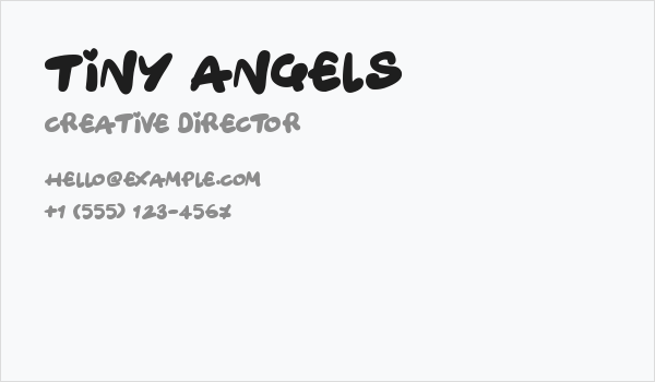 Tiny Angels Business Card