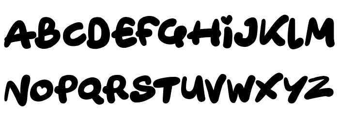 Tiny Angels Font LOWERCASE