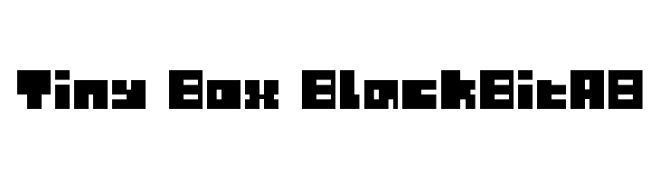 Tiny Box BlackBitA8 Font