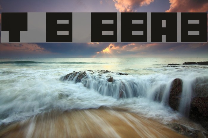 Tiny Box BlackBitA8 Schriftart examples