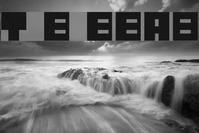 Tiny Box BlackBitA8 Schriftart examples