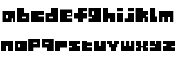 Tiny Box BlackBitA8 Schriftart Kleinbuchstaben