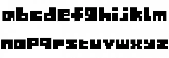 Tiny Box BlackBitA8 Schriftart Kleinbuchstaben