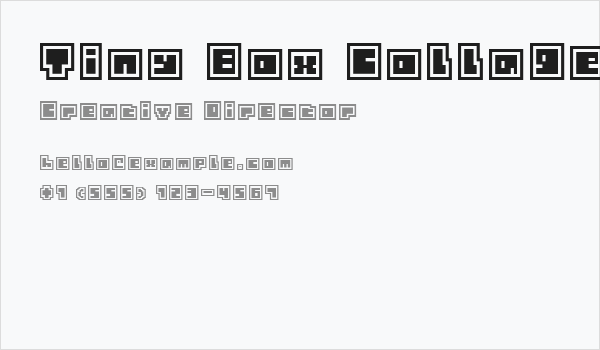 Tiny Box CollageBitA12 Business Card