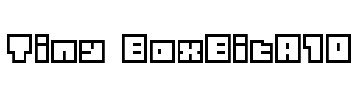 Tiny BoxBitA10 Font