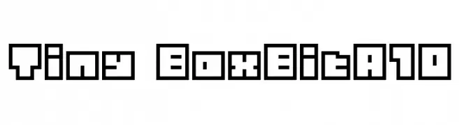 Tiny BoxBitA10  免费字体下载
