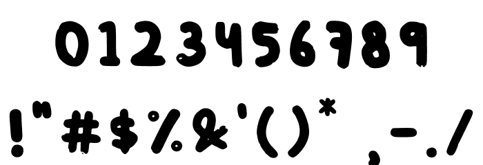 Tiny Chalk Regular Font OTHER CHARS