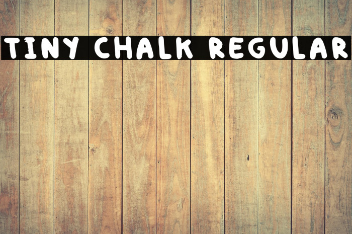 Tiny Chalk Regular Example 1