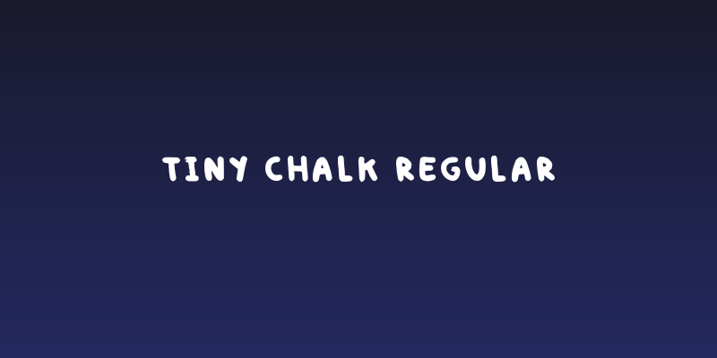 Tiny Chalk Regular Social Header