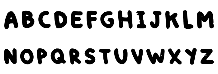 Tiny Chalk Regular Font LOWERCASE