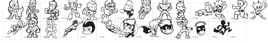 Tiny Heroes Character Map