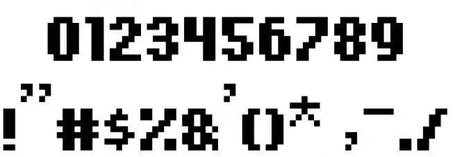 Tiny Islanders Font OTHER CHARS