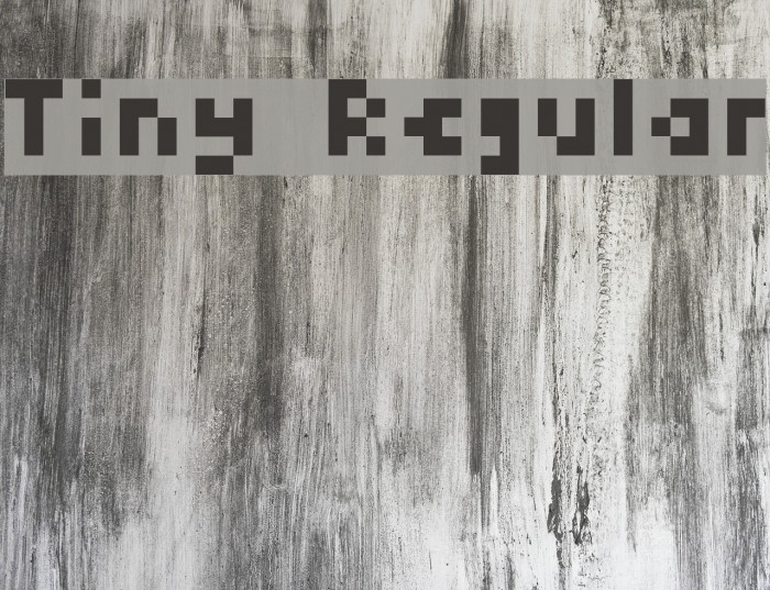 Tiny Regular Font examples