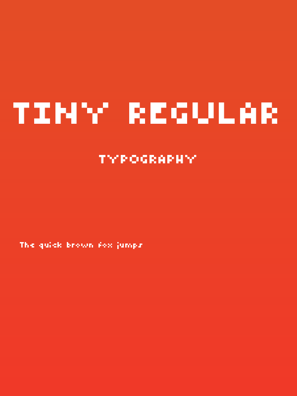Tiny Regular Poster