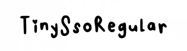 Tiny Sso Regular  Скачать бесплатные шрифты