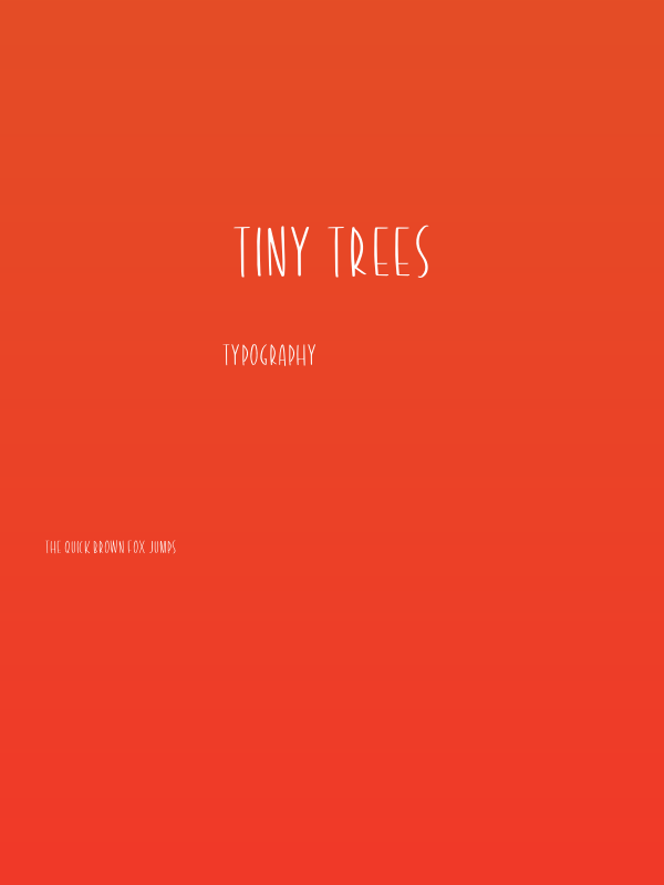 Tiny Trees Poster