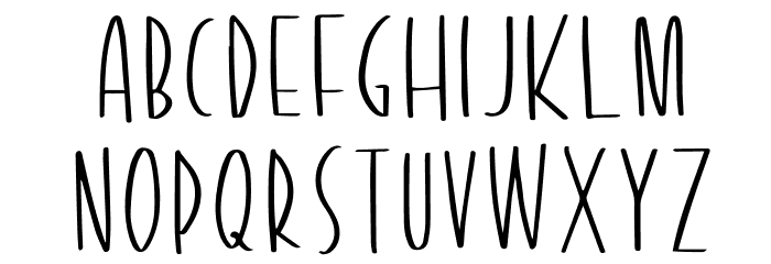 Tiny Trees Font LOWERCASE